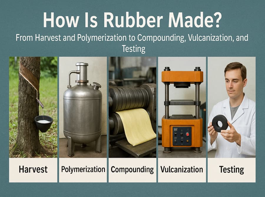 How Is Rubber Made? From Harvest and Polymerization to Compounding, Vulcanization, and Testing